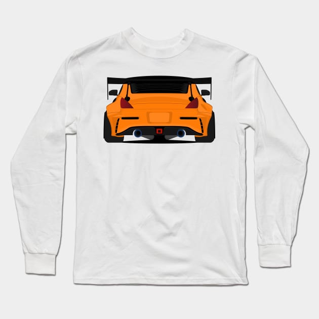 350Z ORANGE Long Sleeve T-Shirt by VENZ0LIC